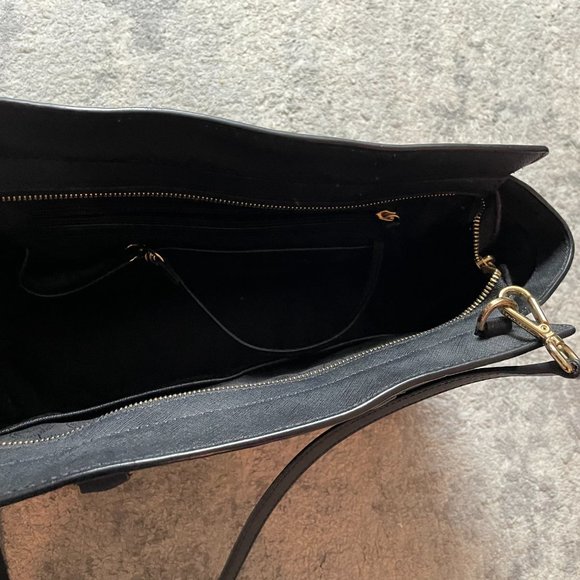 Michael Kors Selma Satchel - Black Saffiano Leather (Large) - Picture 3 of 5